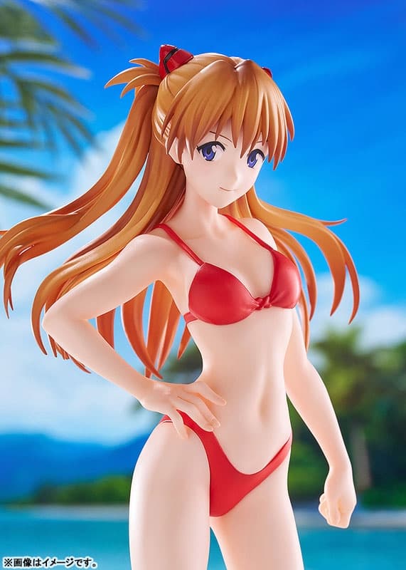 POP UP PARADE BEACH QUEENS Rebuild of Evangelion Asuka Shikinami Langley (Bikini Style) L Size Complete Figure