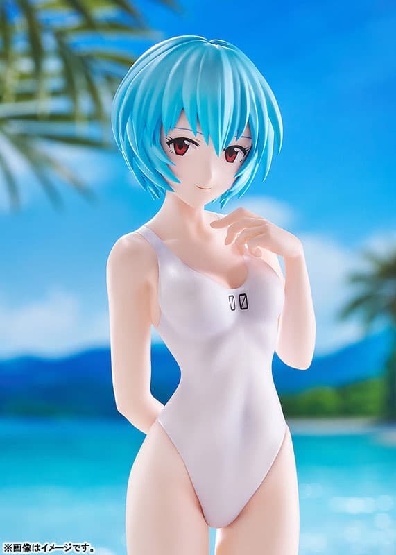 POP UP PARADE BEACH QUEENS Rebuild of Evangelion Rei Ayanami (One-Piece Style) L Size Complete Figure